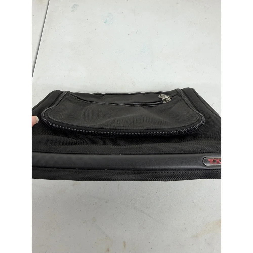 Tumi Alpha Black Ballistic Nylon Toiletry Travel Kit Bag 22190D4